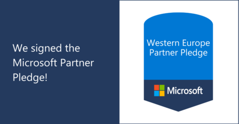 We signed the Microsoft Partner Pledge