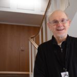 Pentti Virtanen Töölönlahden kampuksella.